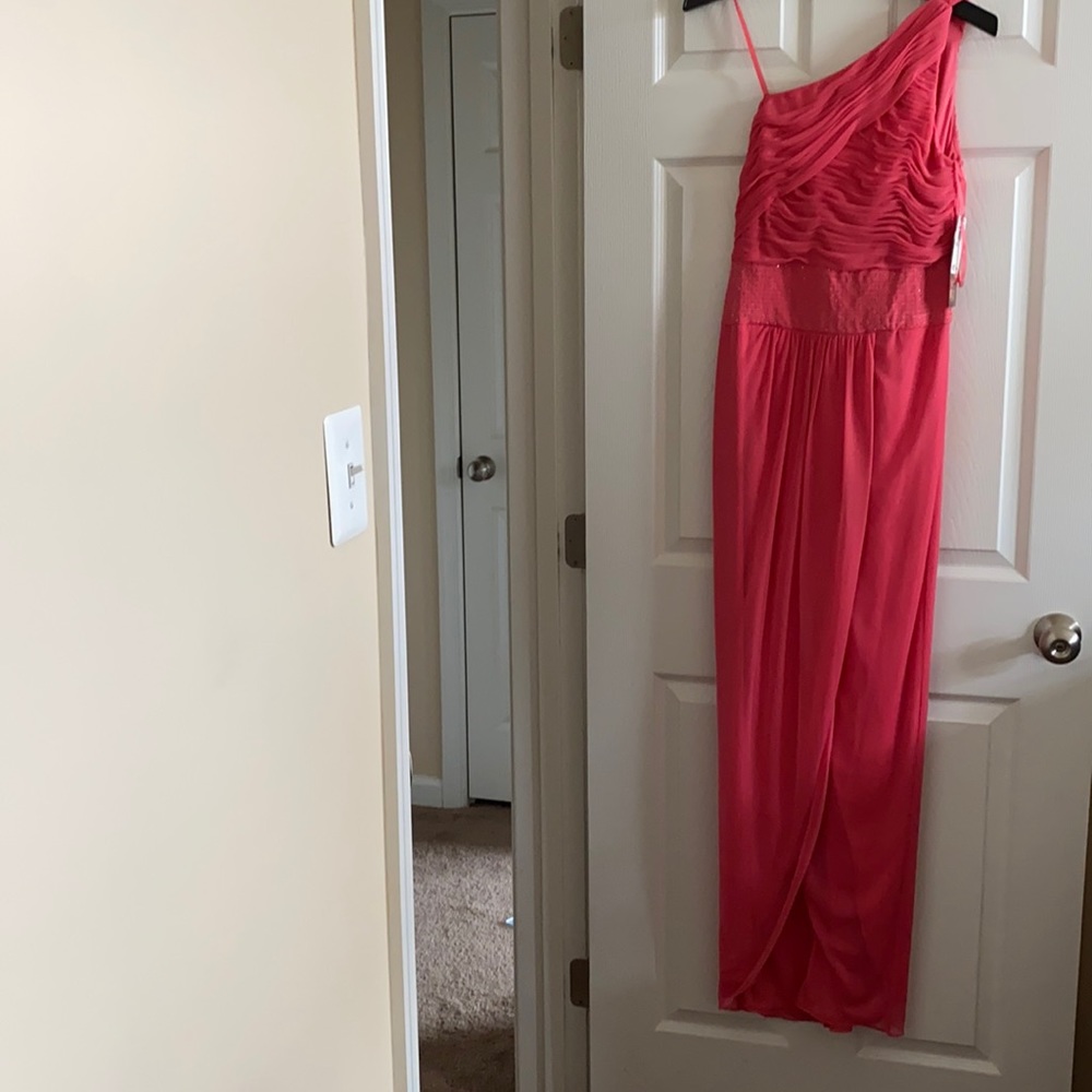 Coral size 12 Adrianna Papell gown (never worn)